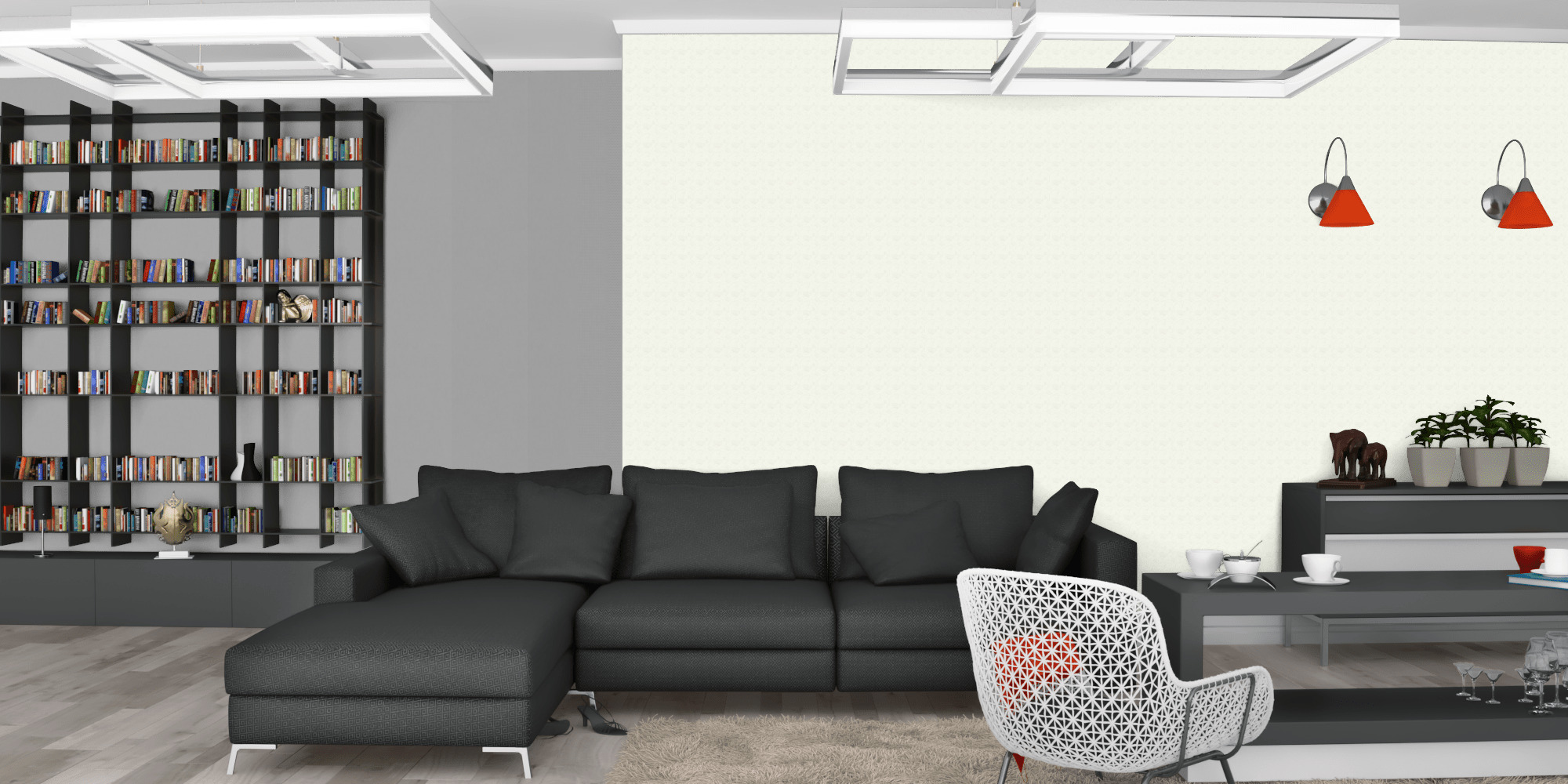 Вітальня темна модерн