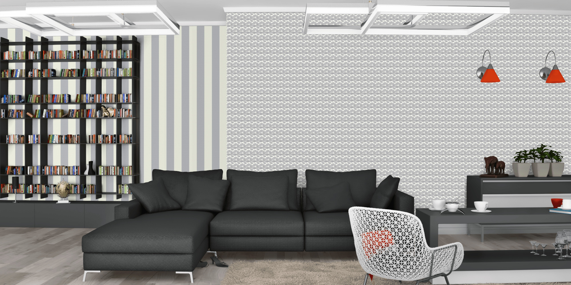 Вітальня темна модерн