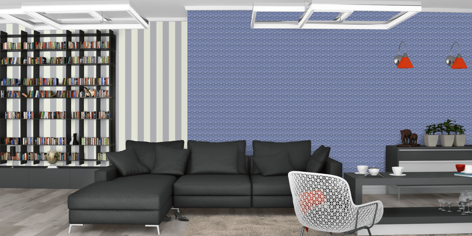 Вітальня темна модерн