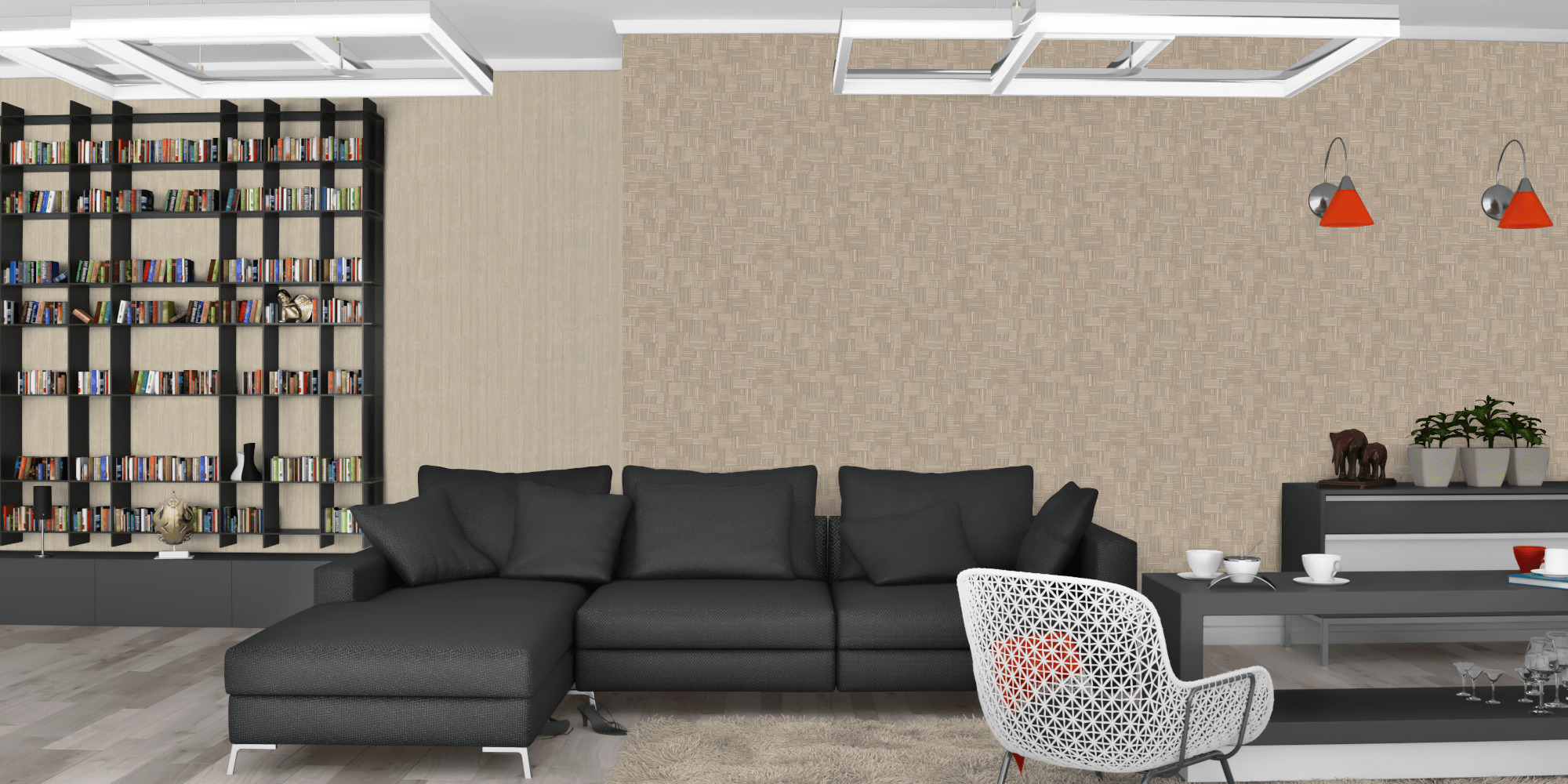 Вітальня темна модерн