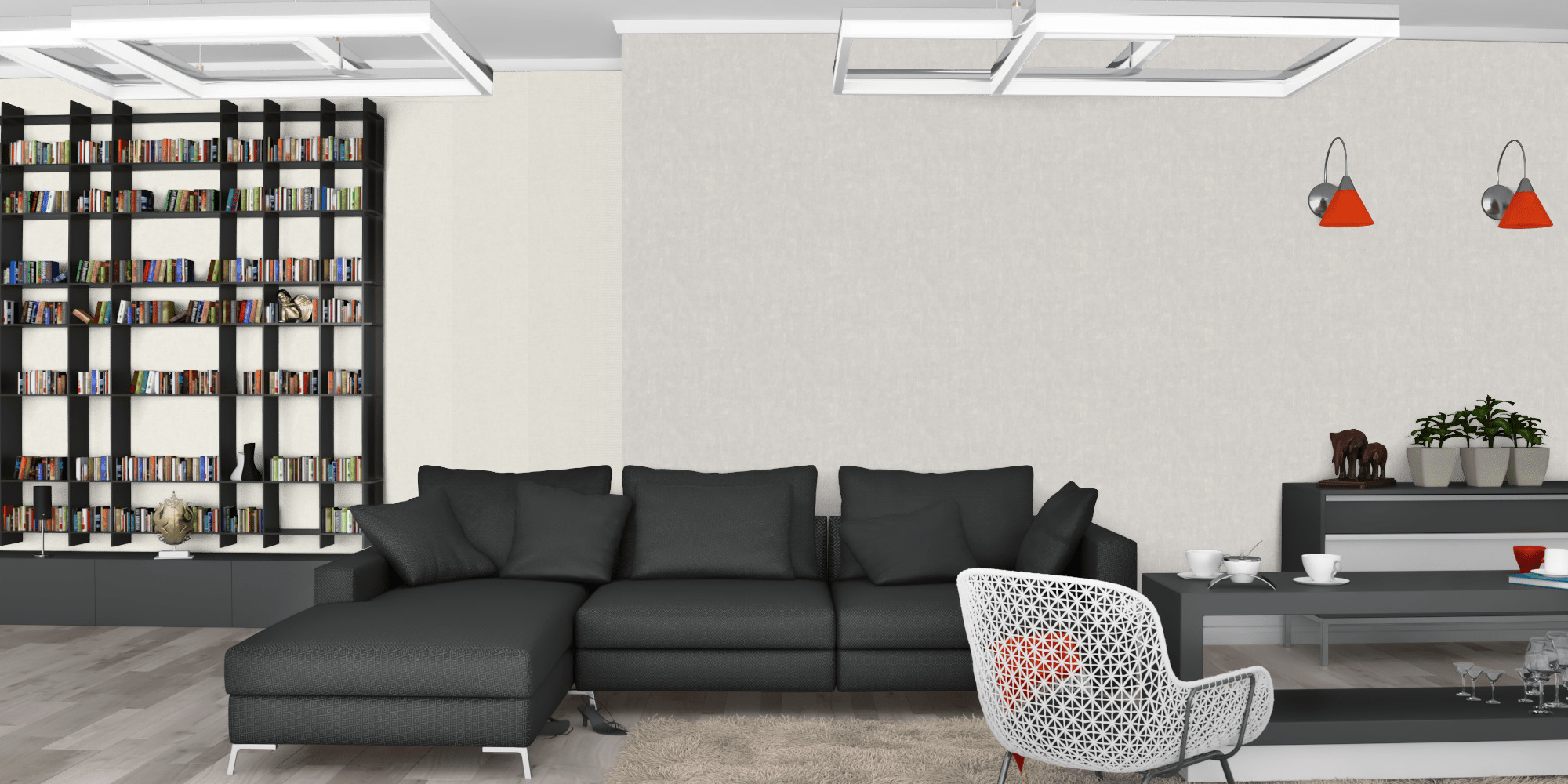 Вітальня темна модерн