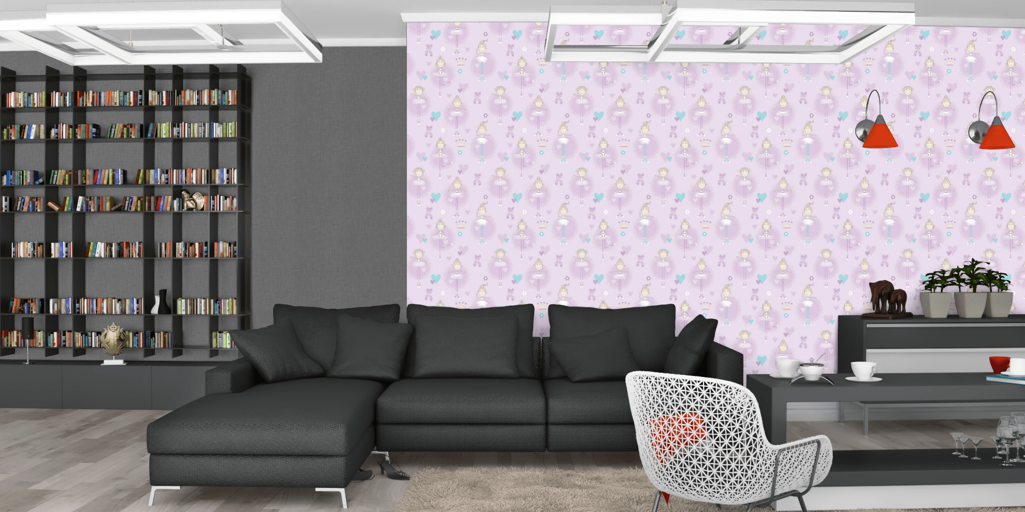 Вітальня темна модерн