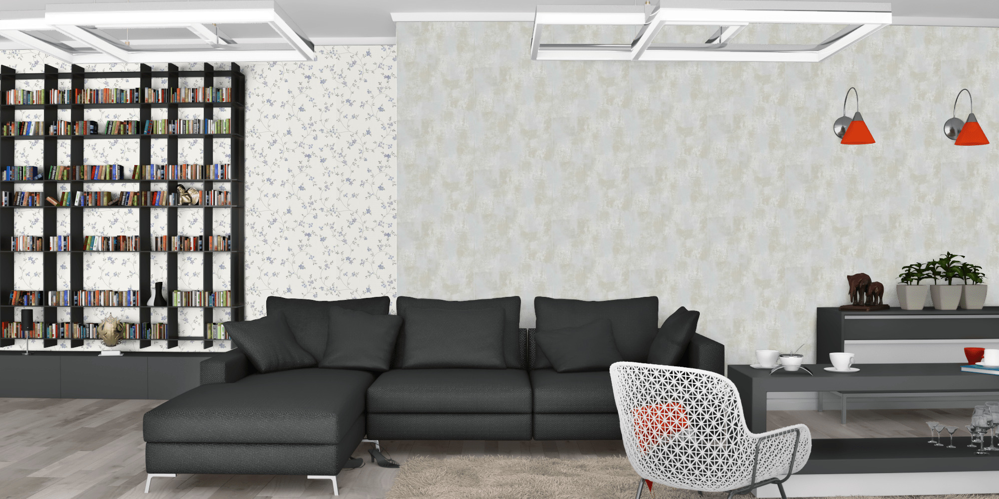 Вітальня темна модерн