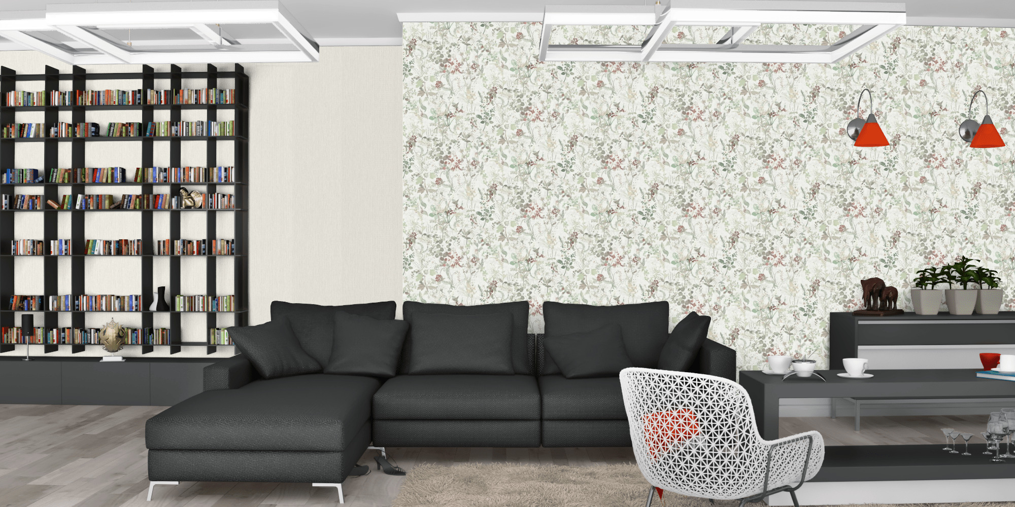 Вітальня темна модерн