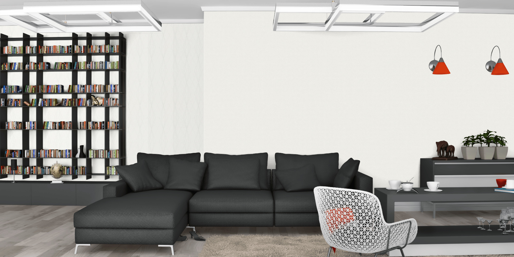 Вітальня темна модерн